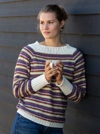 1606 Stribet Oversize Sweater fra ONION Knit